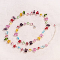 18K Gold Plated Crystal Zircon Necklace for Women – Luxury Jewelry
