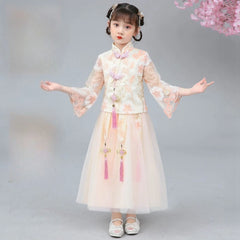 Kids Clothes Children's Clothing Chinese Traditional Dress Cosplay Costumes Girls Hanfu Ethnic Style Princess Party Dresses