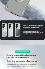 Thin Frameless Ultra Thin Magnetic Phone Case for Samsung Galaxy S25 Ultra S25 S24 S23 S22 Plus PC Hard Protective Cooling Cover