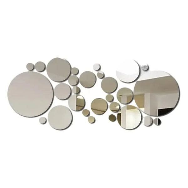 Acrylic Mirror Wall Sticker Round Decorative Mirror