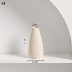 INS Nordic White Ceramic Vase – Decorative Flower Pot Home Decor