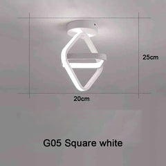 Modern 2-Ring LED Ceiling Light – Creative Indoor Fixture Lamps and Lights Home Decor