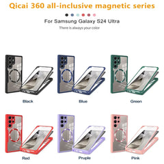 360° Full Shockproof Case for Samsung Galaxy S25 S24 S23 S22 S21 Ultra Plus FE Wireless Charging Transparent Cover