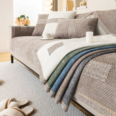 New 2024 Linen Sofa Cushion for All Seasons Universal Non-slip Sofa Cover Towel Cover Backrest Cover Cloth Towel Woven Cotton