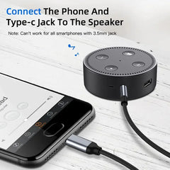 AUX Audio Cable Type-C USB C to 3.5mm Jack AUX Cord Car Speaker Headphone Adapter for Samsung Xiaomi Huawei Type-C Converter