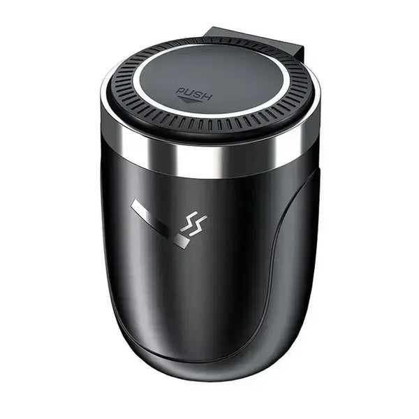Universal Car Ashtray with LED Light Smokeless Aluminum Cup