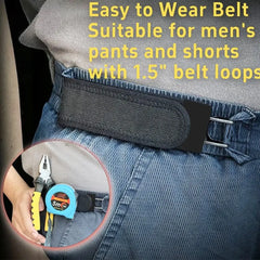 New 1Pc 2Pcs Unisex Buckleless Belt Hook Waist Buckle Adjustable Elastic Waist Belt Comfortable Metal Hook