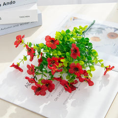 Artificial Flower Plant Eucalyptus Violet Wedding Christmas Decor Home vase Outdoor garden courtyard Bonsai Festival party Diy