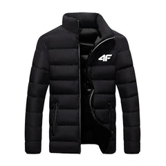 Men's  New Winter Long Sleeve Cotton Coat Zipper Jacket Men's Cotton Coat