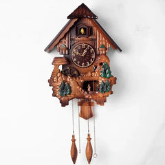Classic Vintage Cuckoo Clock Retro Wood Unusual Creative Wall Clock With Pendulum Customize Reloj Digital Pared Household Goods