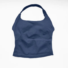 NCLAGEN Gym Halter Top Woman longline strappy tank Padded yoga clothing Fitness workout Running Activewear pilates clothes