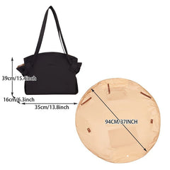 Large Capacity Foldable Travel Organizer Bag - Durable, Lightweight & Waterproof Tote/Duffel, Includes Picnic Mat