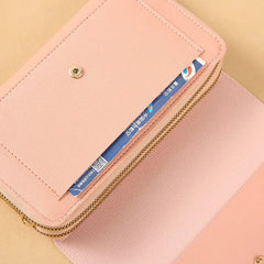 Women’s Mid-Size Convertible Wallet Bag – Shoulder Clutch with Coin Purse, Multi-Functional