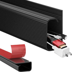 Under desk cable raceway in a selected colour