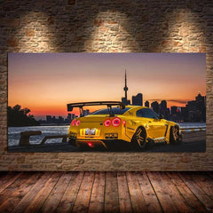Modern Car Canvas Wall Art Poster – Living Room & Bedroom Decor