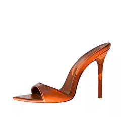 Sexy matte women's pointed toe 12cm high heels slip on outdoor sexy party shoes women sandals LX056 Shoes