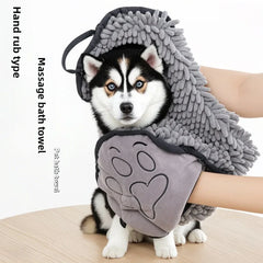 Super Absorbent Pet Bath Towel Quick-drying Cat Towels Convenient Soft Bath Robe Dry Pet Cleaning Washcloth Pet Shop, Pet Accessories