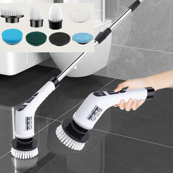 Electric Spin Scrubber, Bathroom Cordless Cleaning Brush Power Scrubber with  Replaceable Brush Heads, Electric Cleaning Brush