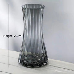 Creative Simple Original Color Glass Flower Vase Transparent Water Fre Flowers Lilies Nordic ular Living Room Home Decor