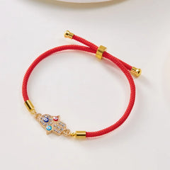 Turkish Evil Eye Bracelets For Women Men Handmade Braided Black Red Rope Lucky Bracelet Fashion Couple Friendship Jewelry Gifts