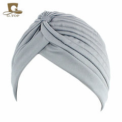 NEW Luxury Divas Stretchable turban Head wrap hat with beaded pendant women Headwear