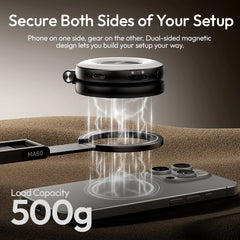 Ulanzi MA60 Foldable Magnetic Phone Tripod 0.8cm Ultra-Slim Dual-Sided Magnet Phone Tripod for Desktop Stand Livestreaming Vlog