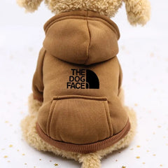 Autumn and winter sweater cowboy pocket two-legged clothes wind pet clothes dog cat Pet Shop Pet Clothing