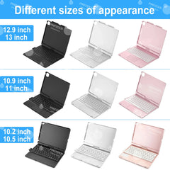 360° Magic Keyboard Case For iPad Air 11 13 M2 M3 2025 Air 4 5 10.9 For iPad Pro 11 12.9 13 10th Gen 11th A16 10.2 7/8/9th Folio