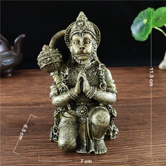 Stone Color Hanuman Statue Sculpture Big Resin Hindu Monkey God Buddha Statues Figurine Zen Home Garden Decoration Lucky Gifts