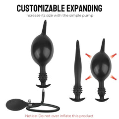 Expand Inflatable Anal Plug Huge Buttplug Big Anus Dilators Stimulate Sex Toys For Women Men Adult Masturbator Prostate Massager