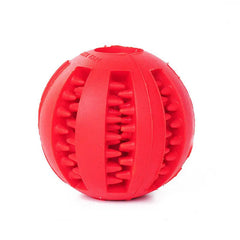Dog Toy Ball, Nontoxic Bite Resistant Toy Ball for Pet Dogs Puppy Cat, Dog Pet Food Treat Feeder Chew Tooth Cleaning Ball Pet Shop