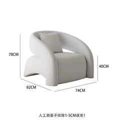 Light Luxury Single Chair Living Room Furniture Lazy Single Corner Sofa Leisure Chair Designer Sofa Chair