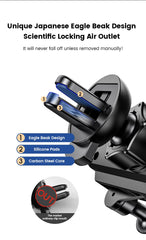 Gravity Car Phone Holder Air Vent Mount Cell Phone Holder in Car Mobile Support For iPhone 13 12 Xiaomi Universal GPS Stand