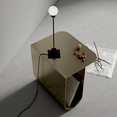 Mini Stainless Steel / Iron Sofa Side Table Designer Minimalist Living Room Netflix Modern Bedside Table Bedside Table Bedroom Furniture