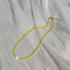 Bohemia Handmade Rainbow Seed Beads Simple Choker Necklace Candy Color Neck Chain Wild Sweet Colorful Jewelry