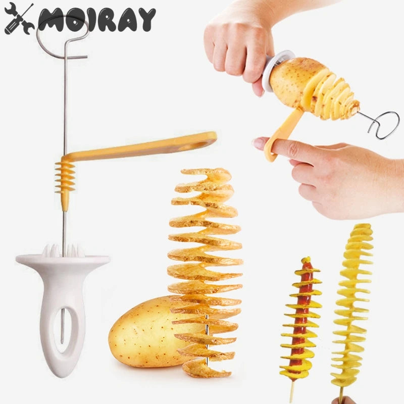 Spiral Potato Cutter Tool | Fun Vegetable Slicer Maker