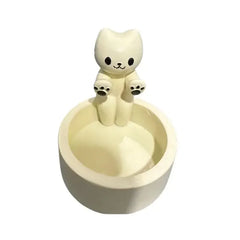 CreativeCandle Holder Cute Kitten Rabbit Cartoon Candle Decor
