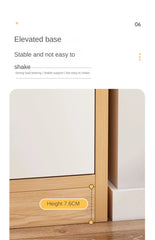 Modern Wooden Mini Nightstand with Drawer Storage