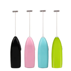 Handheld Electric Egg Beater Mini Battery Powered Milk Frother Coffee Drink Mixer Milk Foamer Cooking Essentials, Kitchen Tools