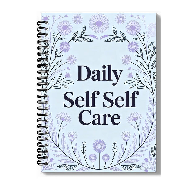 1PC Elegant Light Purple Daily Self Care Mood Journal, Suitable For Daily Mindfulness Practice, Relaxing Self Reflection Session
