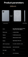 Rocoren 10000mAh Magnetic PowerBank Fast Charging 5000mAh Power Bank Portable Wireless Charger Battery For iPhone 17 16 Pro Max