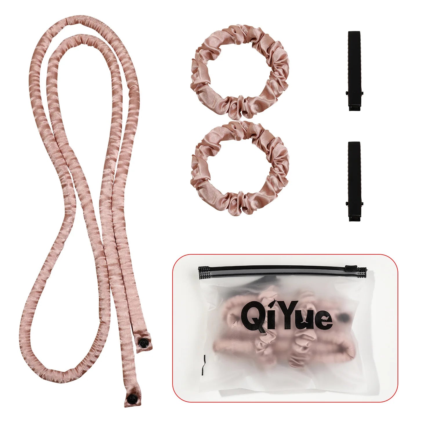 Heatless Curling Rod Headband No Heat Rollers Sleeping Overnight Soft Flexi Rods Multi-color Lazy Hair Curlers Hair Styling Tool