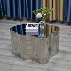 Metal Industrial Coffee Table Aesthetic Unique Minimalist Designer Side Table Modern Luxury Mesa Auxiliar Postmodern Living Room Furniture