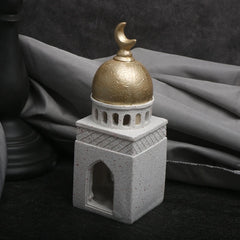 2026 Best Selling Eid Mubarak Ramadan Decoration Premium Resin 3D Mosque Statue Islamic Castle Table Decor Gift For Home Office