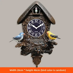 Cuckoo Wall Clock Silent Clocks Creative House Home Ornaments Interior Living Room Wall Decoration Items on The Hour Design