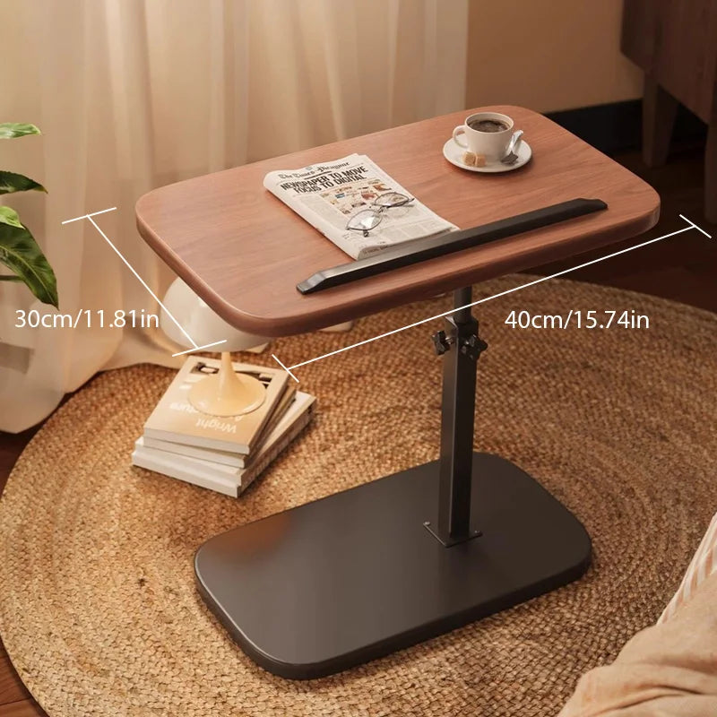 Adjustable Height Rotating Side Table Multi-Functional Lightweight Sofa Side Table Coffee Table Living Room Movable Desk Living Room Furniture