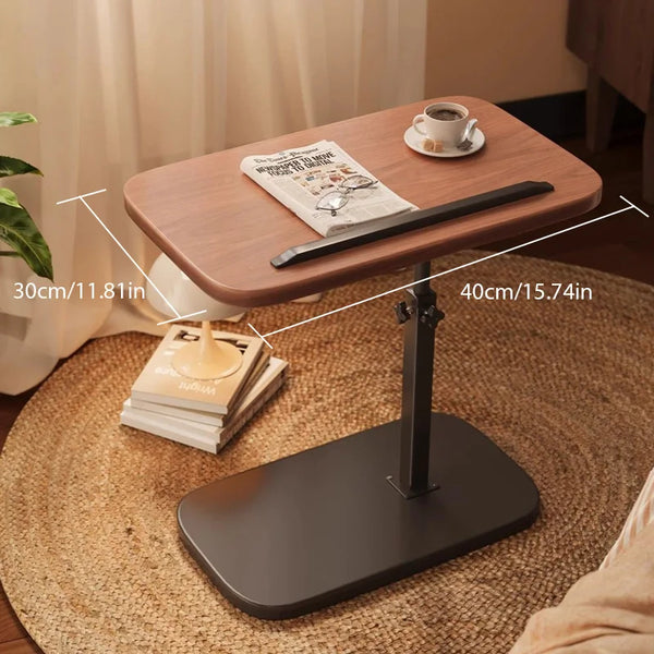 Adjustable Height Rotating Side Table Multi-Functional Lightweight Sofa Side Table Coffee Table Living Room Movable Desk Living Room Furniture