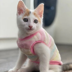 Cartoon Fleece Pet Cat Clothes Winter Warm Pet Dog Vest Puppy Cat Sweater Dog Clothes For Small Dogs Cats Coat Jacket Pet Shop Pet Clothing
