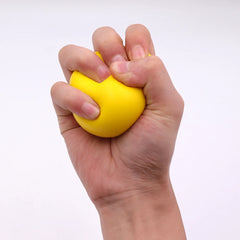 Hand Grip Strengthener & Massager Ball, Adult Therapy Rehab Gym Office Home Exercise Equipment, Soft Foam Stress Relief Gripper
