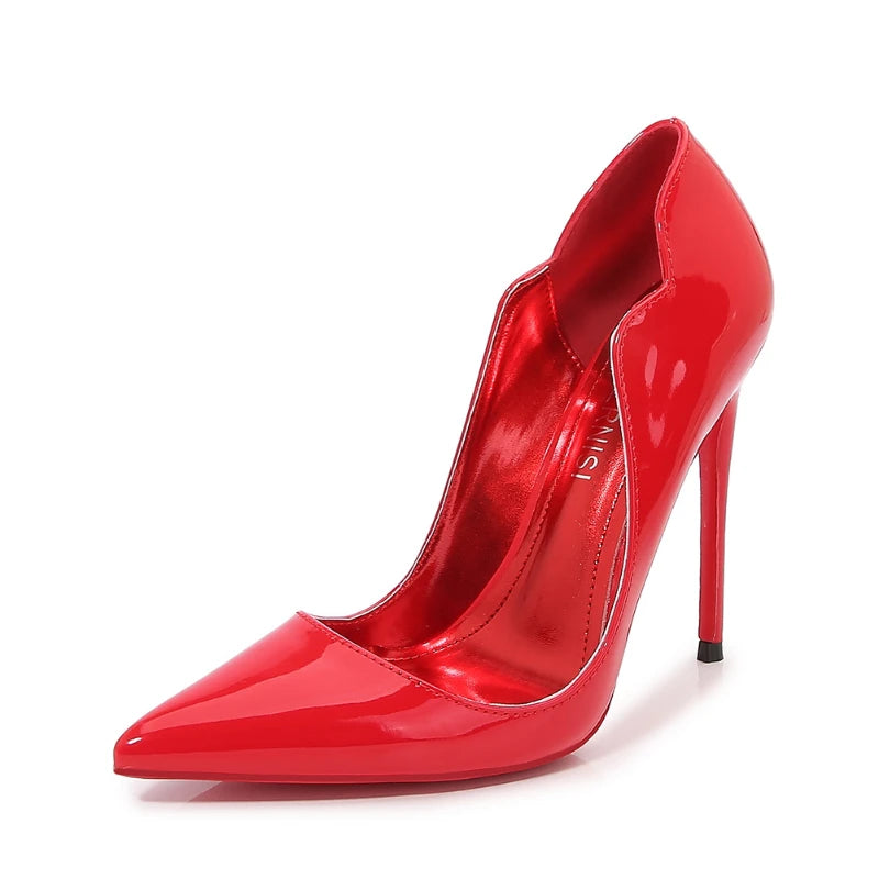 European And American Nightclubs Dressing Dance High Heels Women's Thin Heels Black Bed Pointed Toe French Single Shoes Women